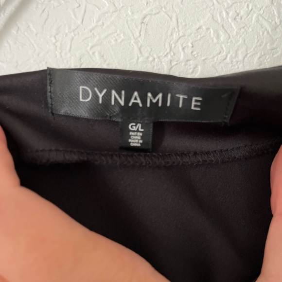 Dynamite Black Mini Slip Dress - Picture 6 of 6